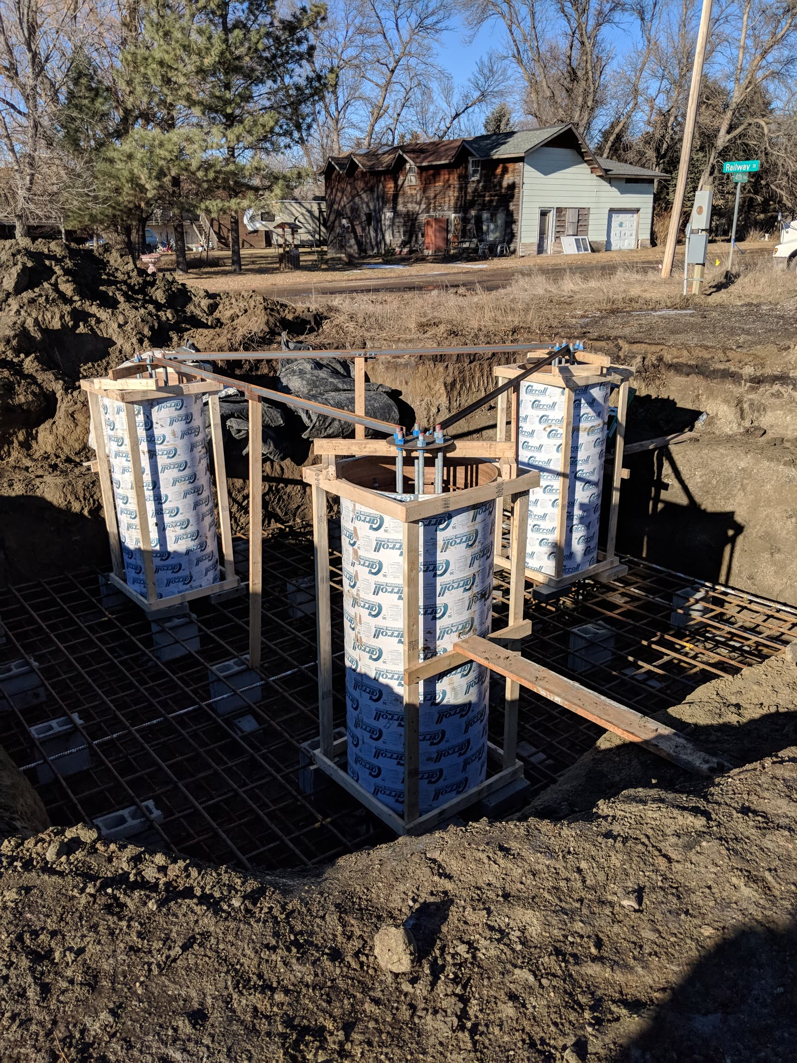 Cell tower foundation